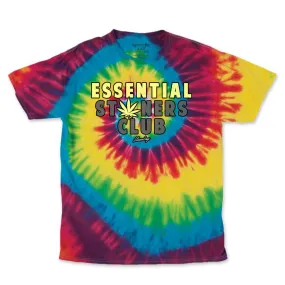 Essential Stoners Club Rainbow Tie Dye Tee