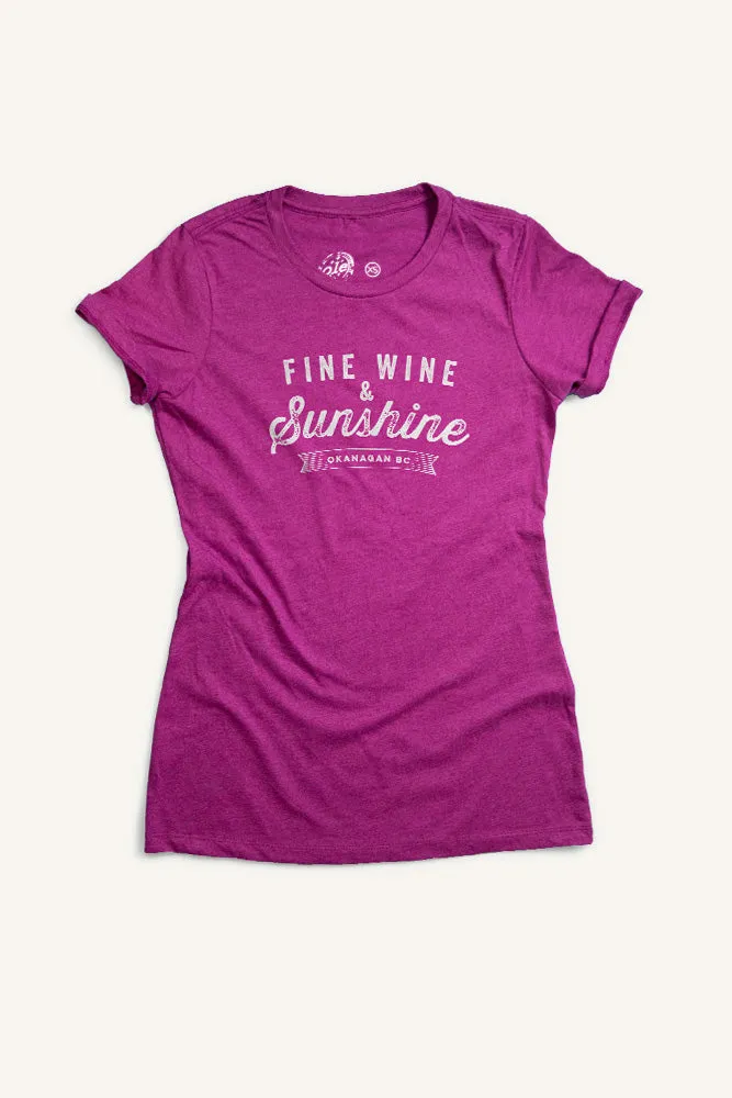 Fine Wine Okanagan T-shirt (Womens)