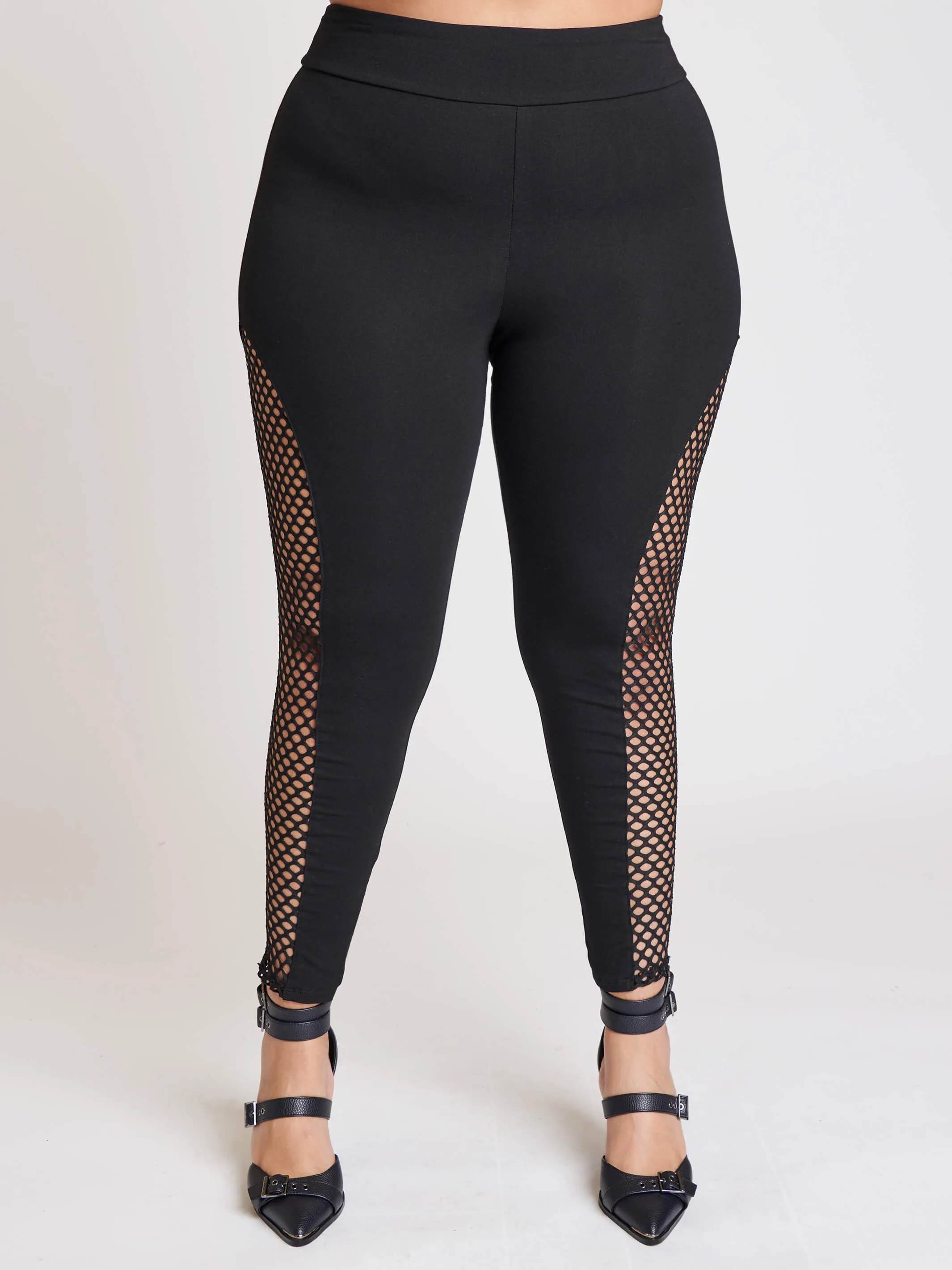 Fishnet Inset Legging