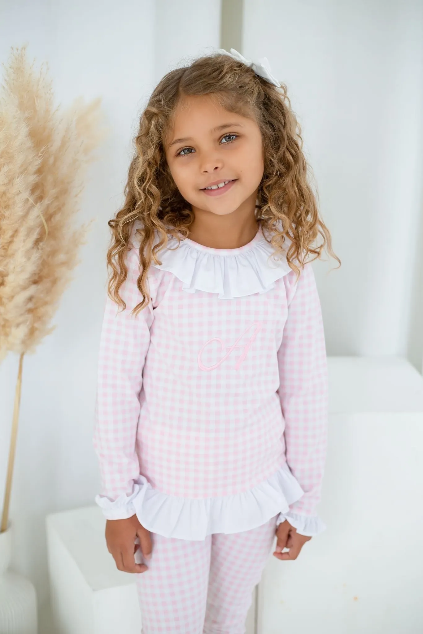 Girls Pink Gingham Dreams Set