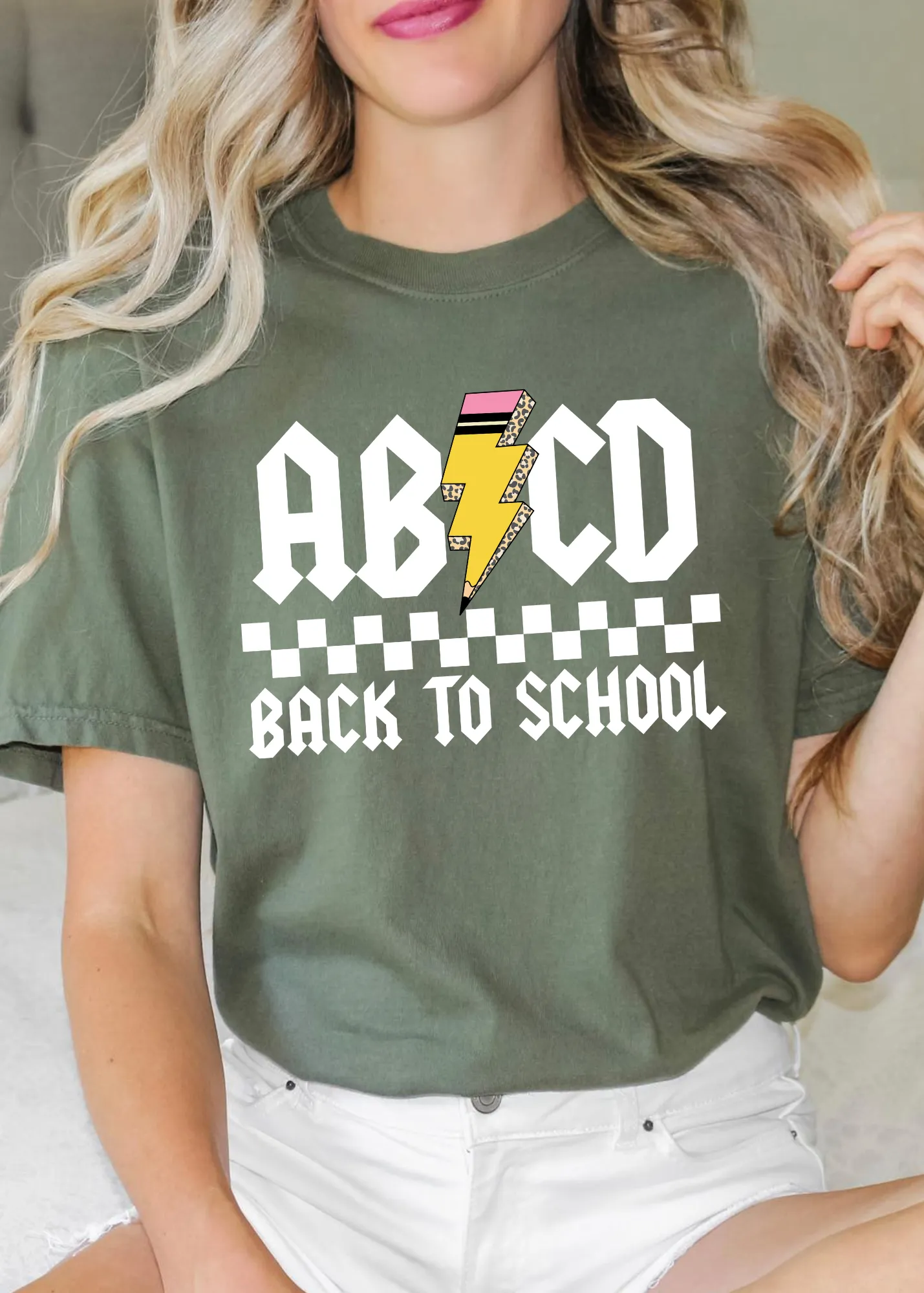 Glamfox  - ABCD Back To School Graphic Tee