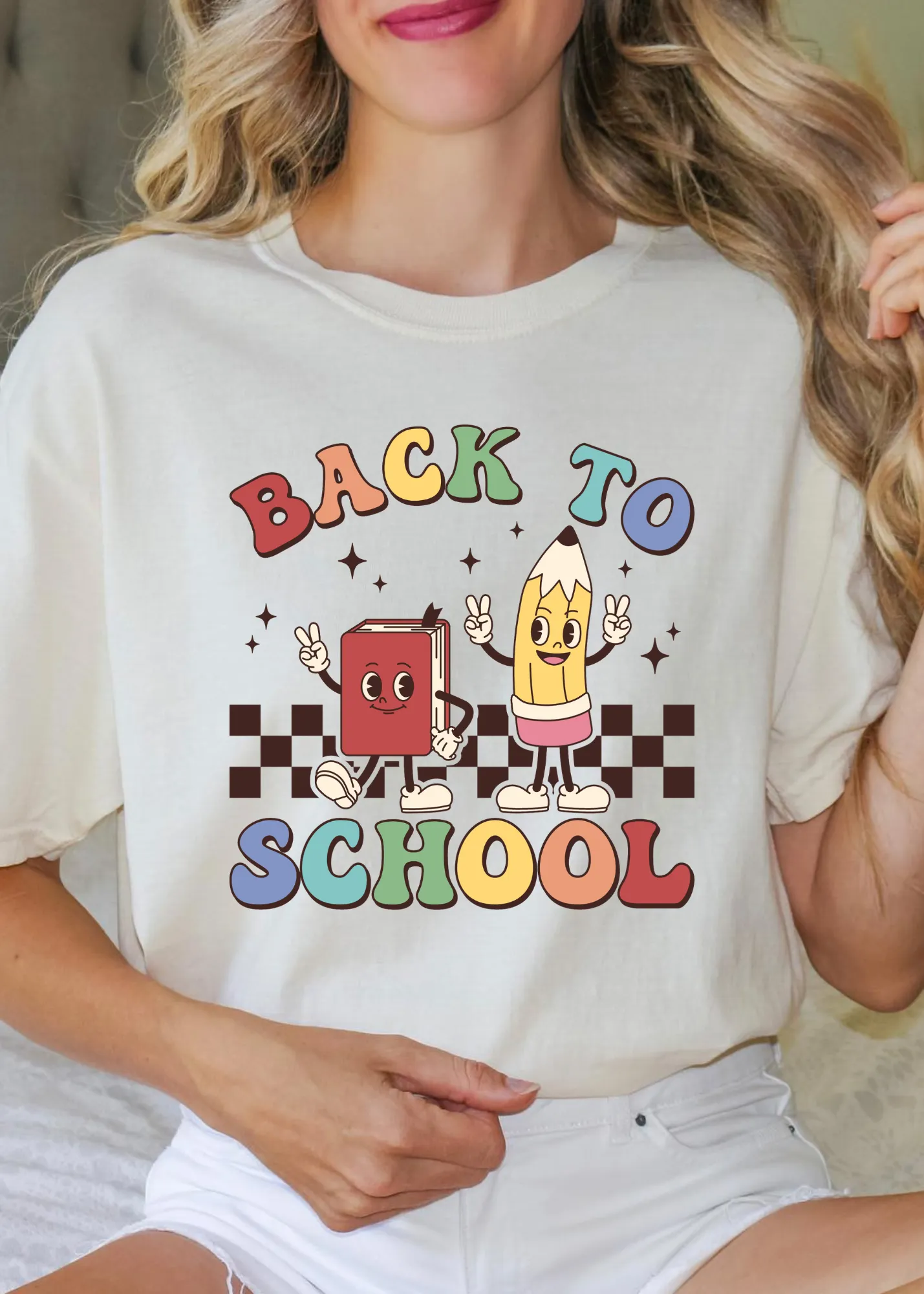 Glamfox  - Colorful Back To School Graphic Tee