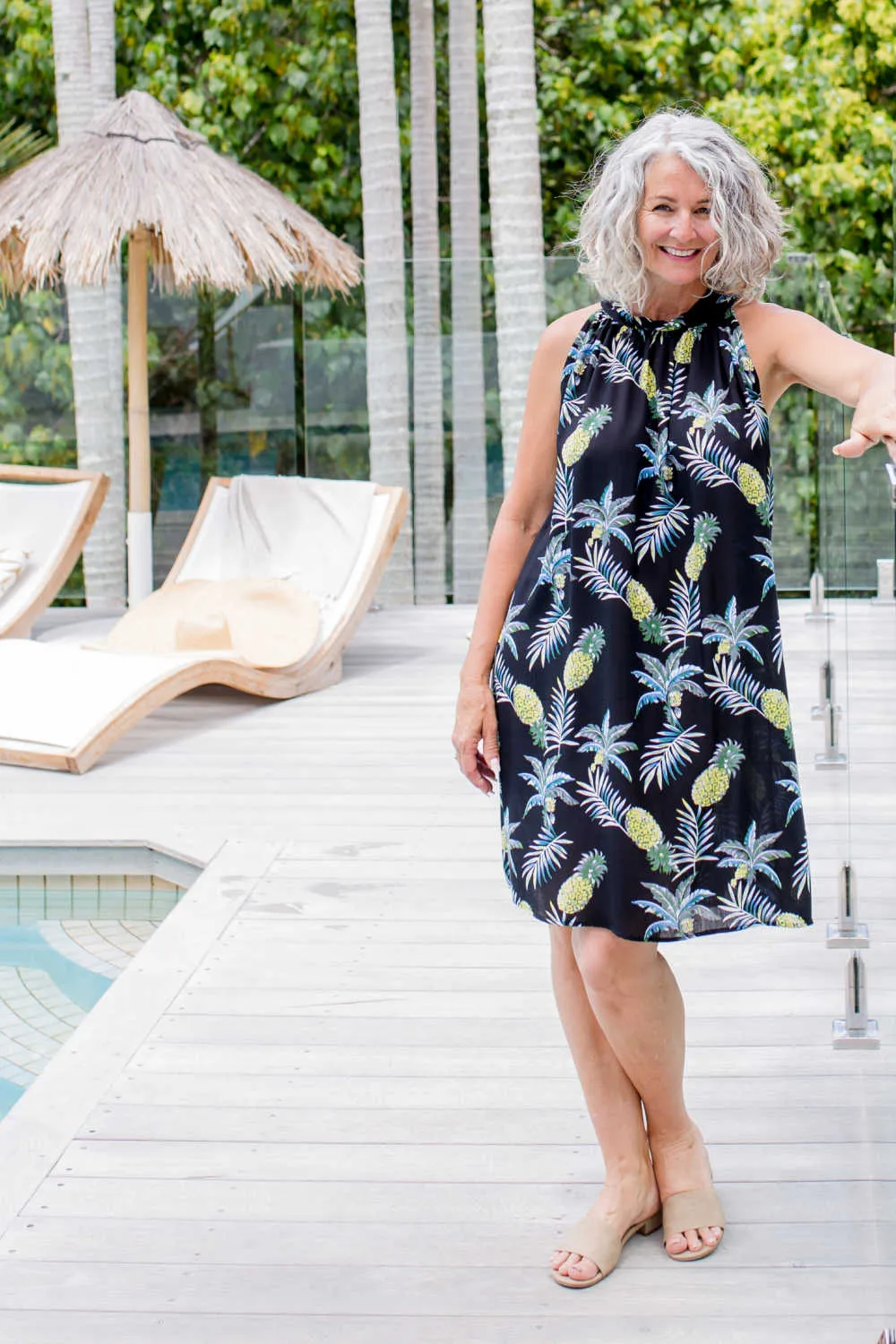 Halter Neck Summer Dress | Pineapples