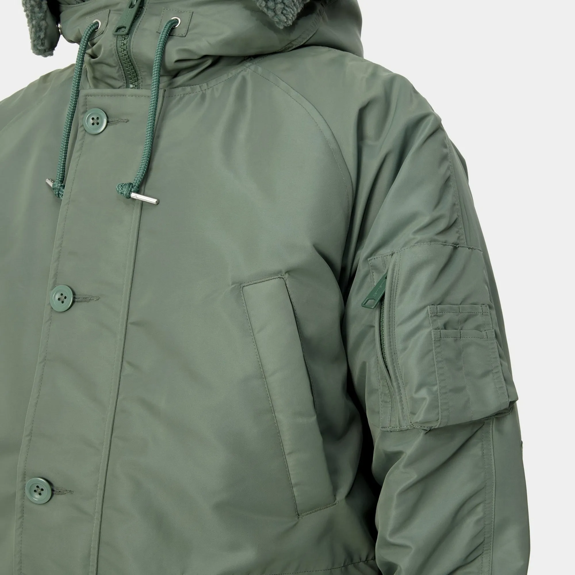 Hooded Olten Parka | Duck Green