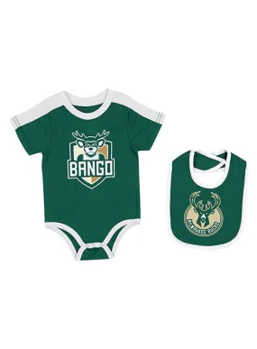 Infant Encore Milwaukee Bucks Onesie & Bib