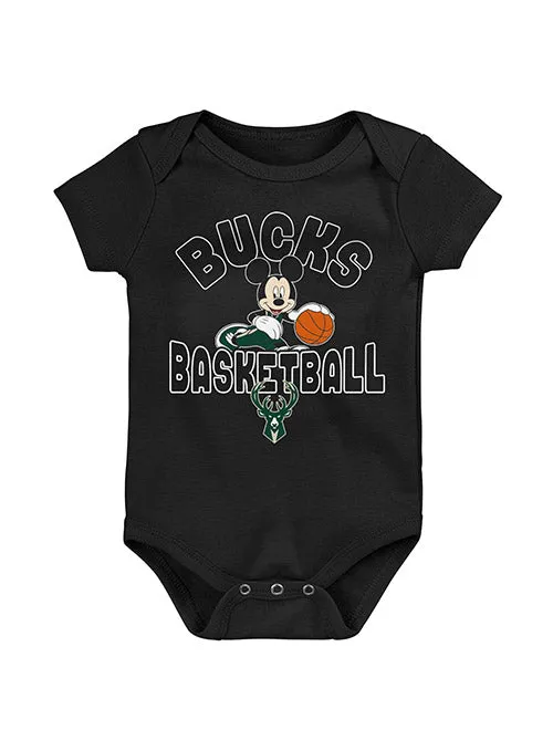 Infant Lil Champ Mickey Milwaukee Bucks Onesie