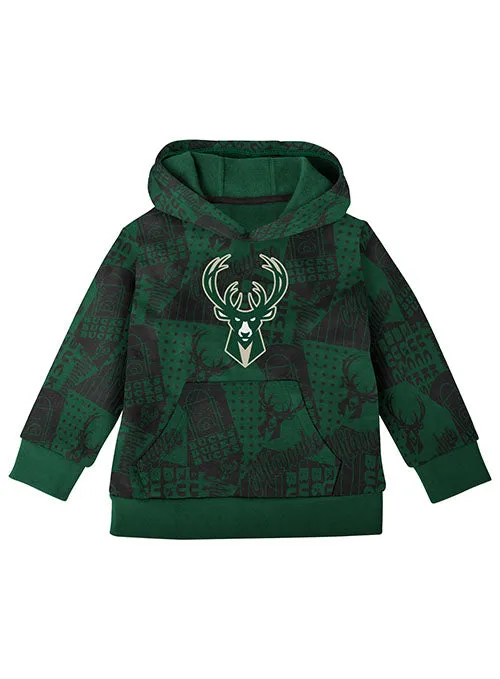 Infant Outerstuff Icon Milwaukee Bucks Hooded Sweatshirt & Fleece Pants Set