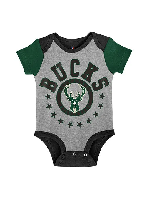 Infant Outerstuff Scoring Streak Milwaukee Bucks 3-Piece Onesie Set