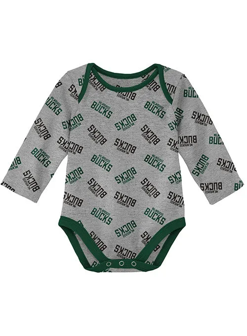 Infant Outerstuff Triple Double Milwaukee Bucks 2-Piece Onesie Set