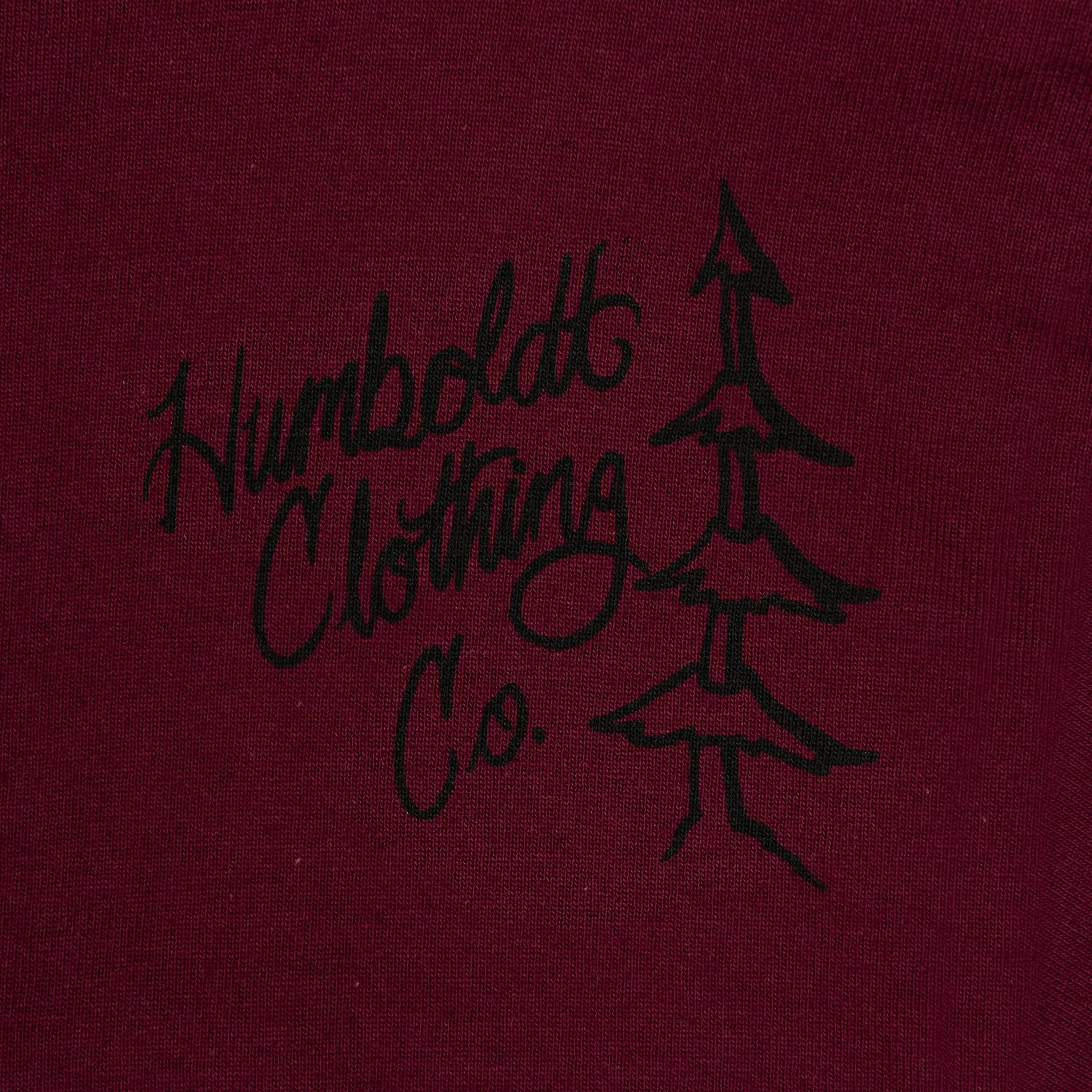 Inked Paradise Tshirt Burgundy