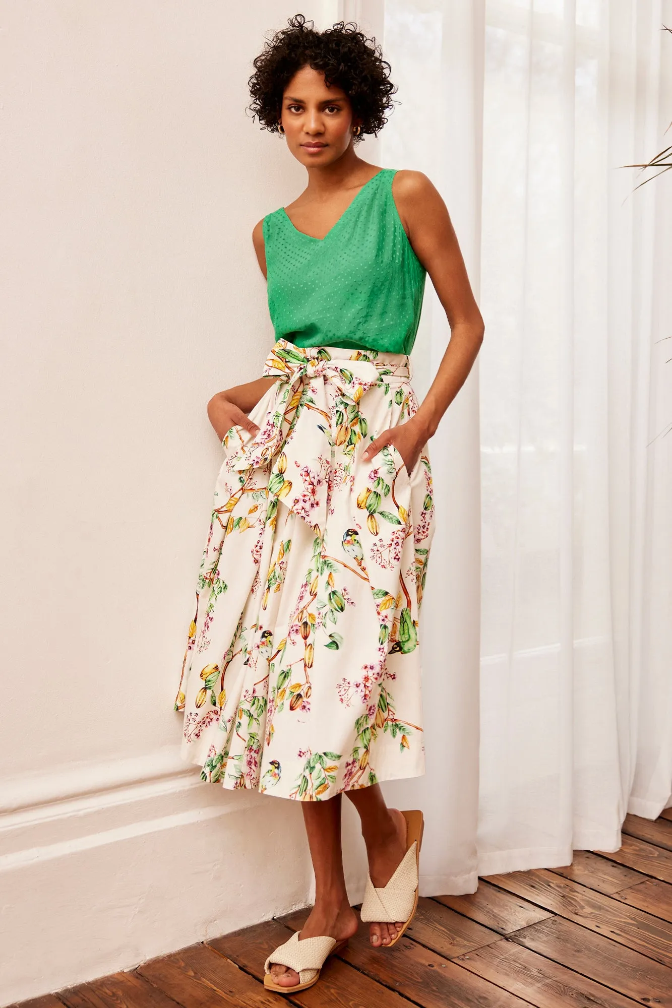 Jemima Gardenia Bird Skirt