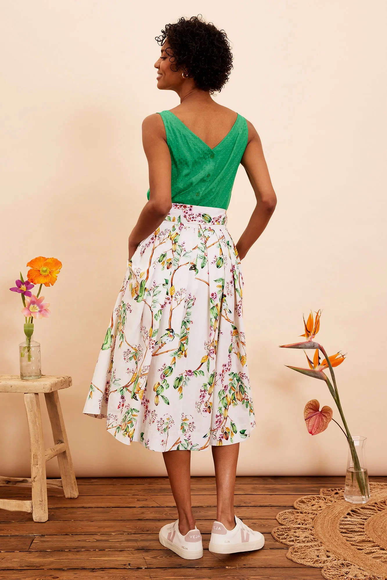 Jemima Gardenia Bird Skirt