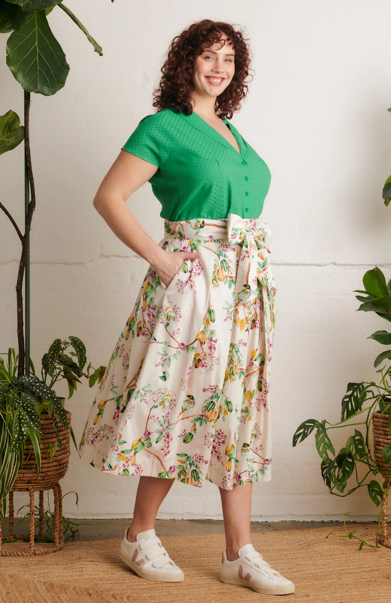 Jemima Gardenia Bird Skirt