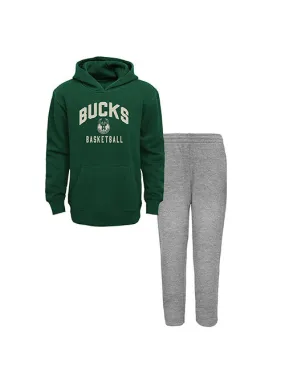 Juvenile Outerstuff Play By Play Milwaukee Bucks Hooded Sweatshirt & Pants Set