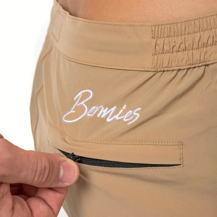 Khaki Persh Short- Bermies