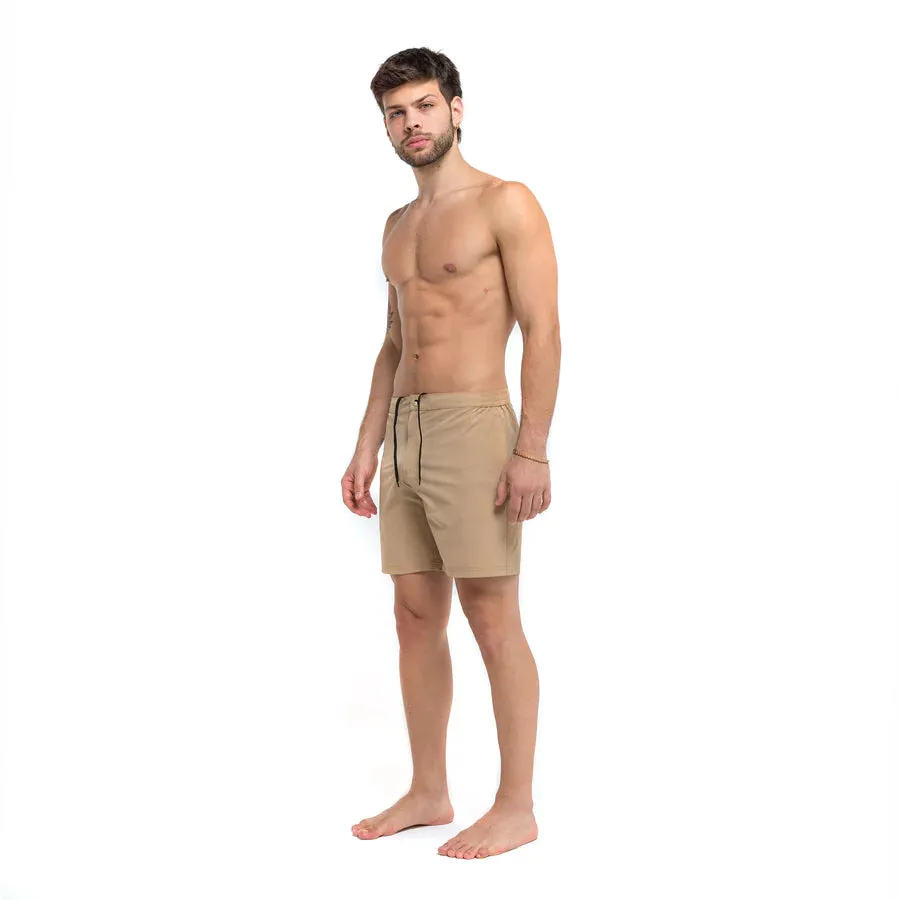 Khaki Persh Short- Bermies