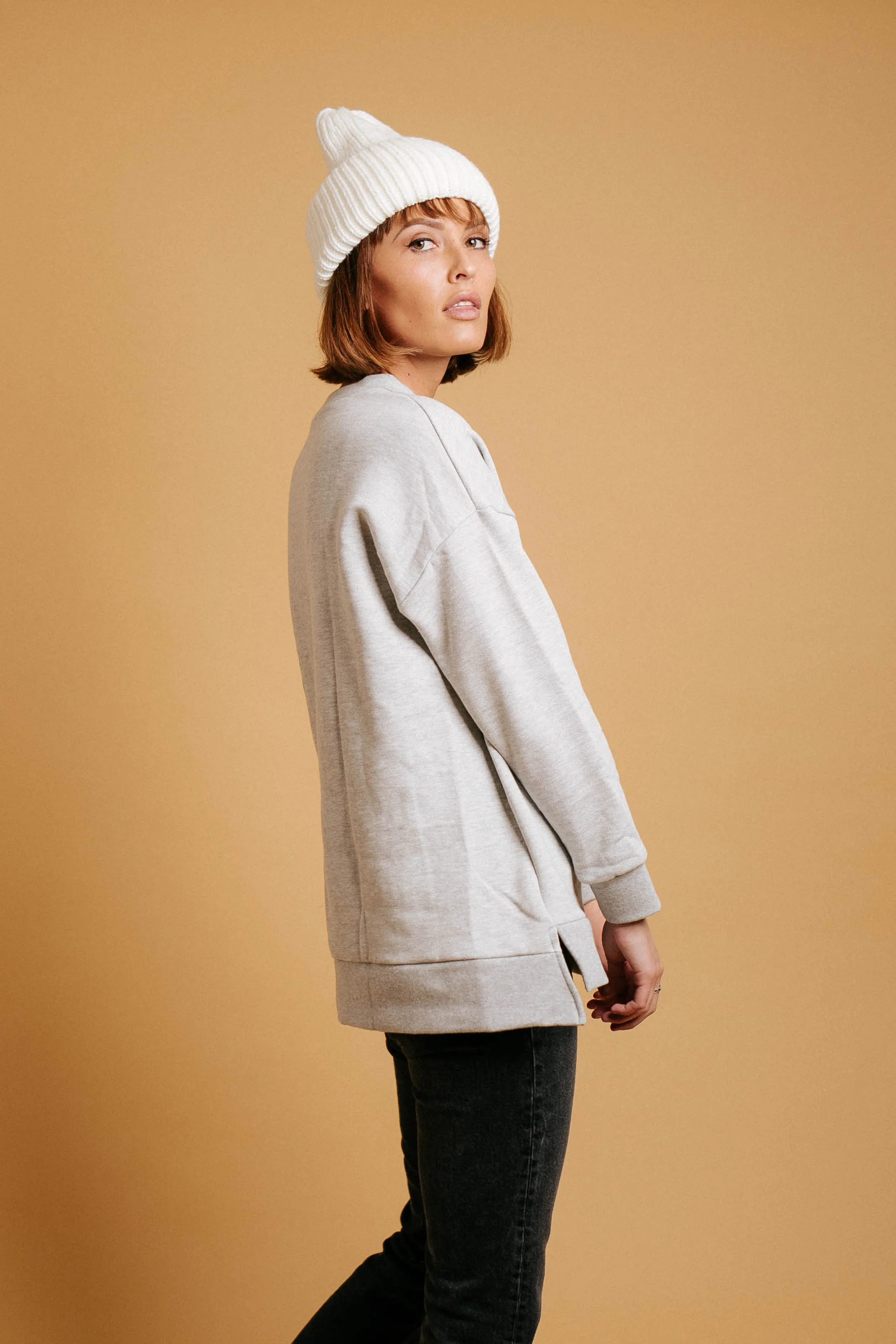 Lazy Sunday Pullover // Gray