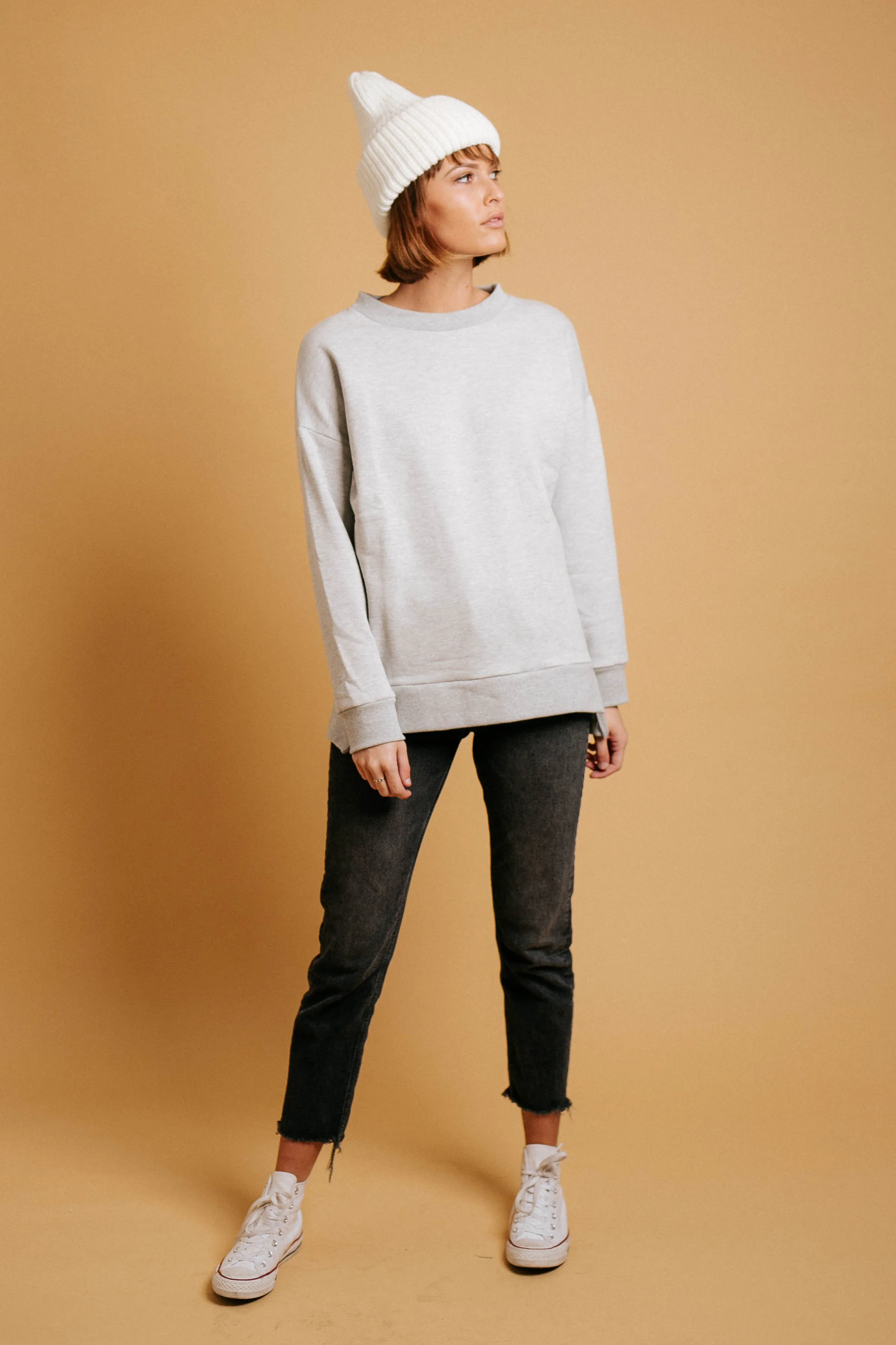 Lazy Sunday Pullover // Gray