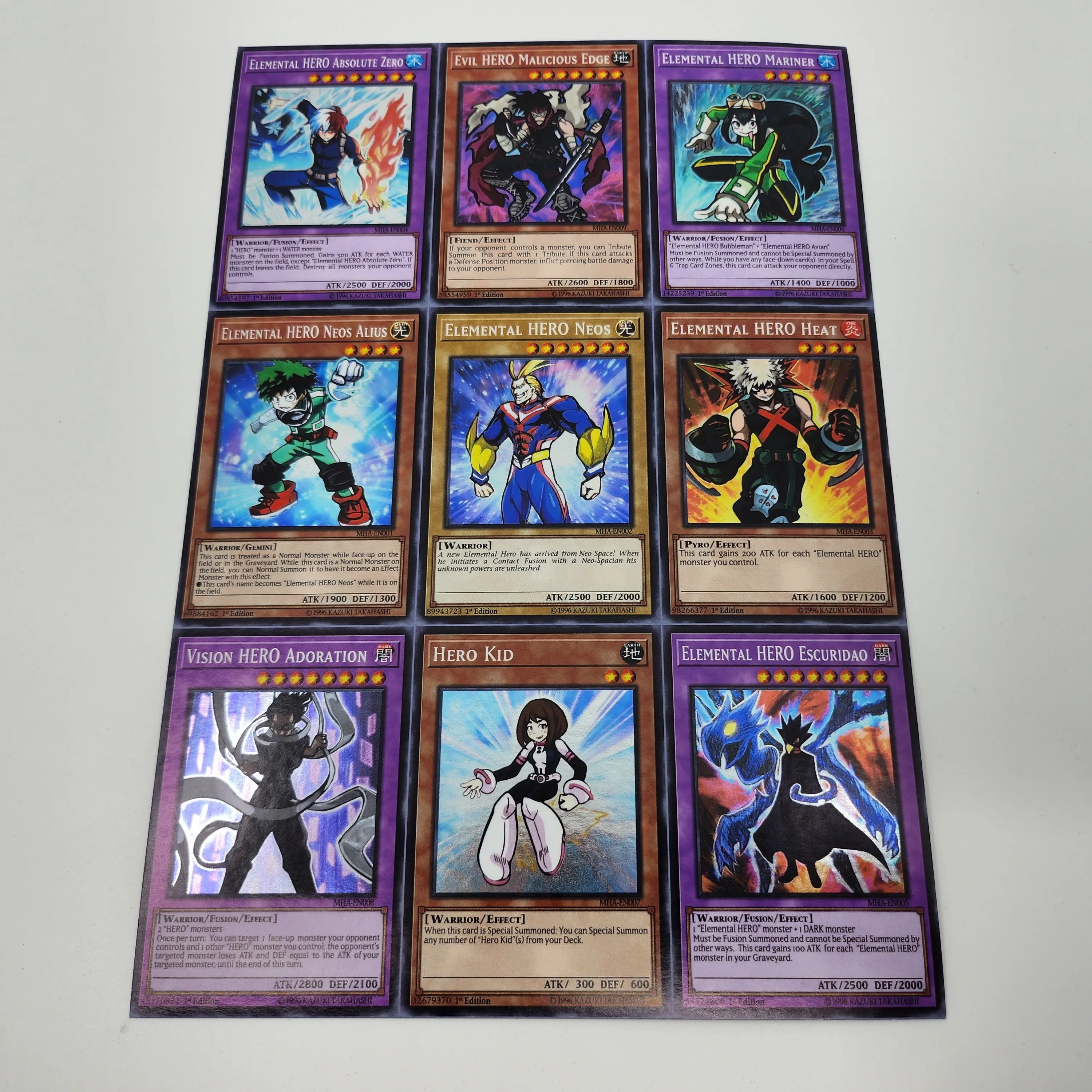 Limited Numbered Foil Signer Witch Poster (Signed)   MHA Orica Sheet (10,000 LP REWARD)