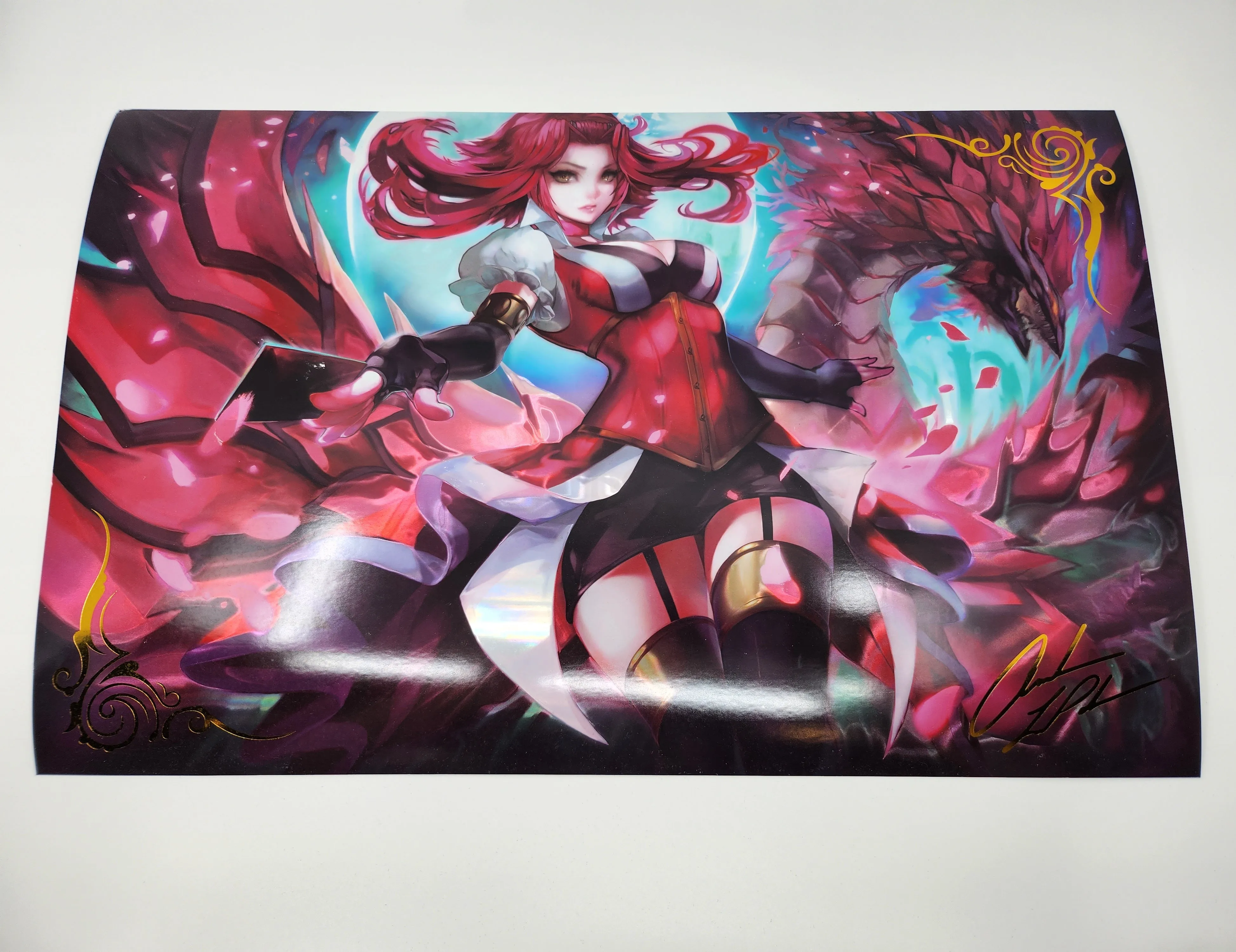 Limited Numbered Foil Signer Witch Poster (Signed)   MHA Orica Sheet (10,000 LP REWARD)