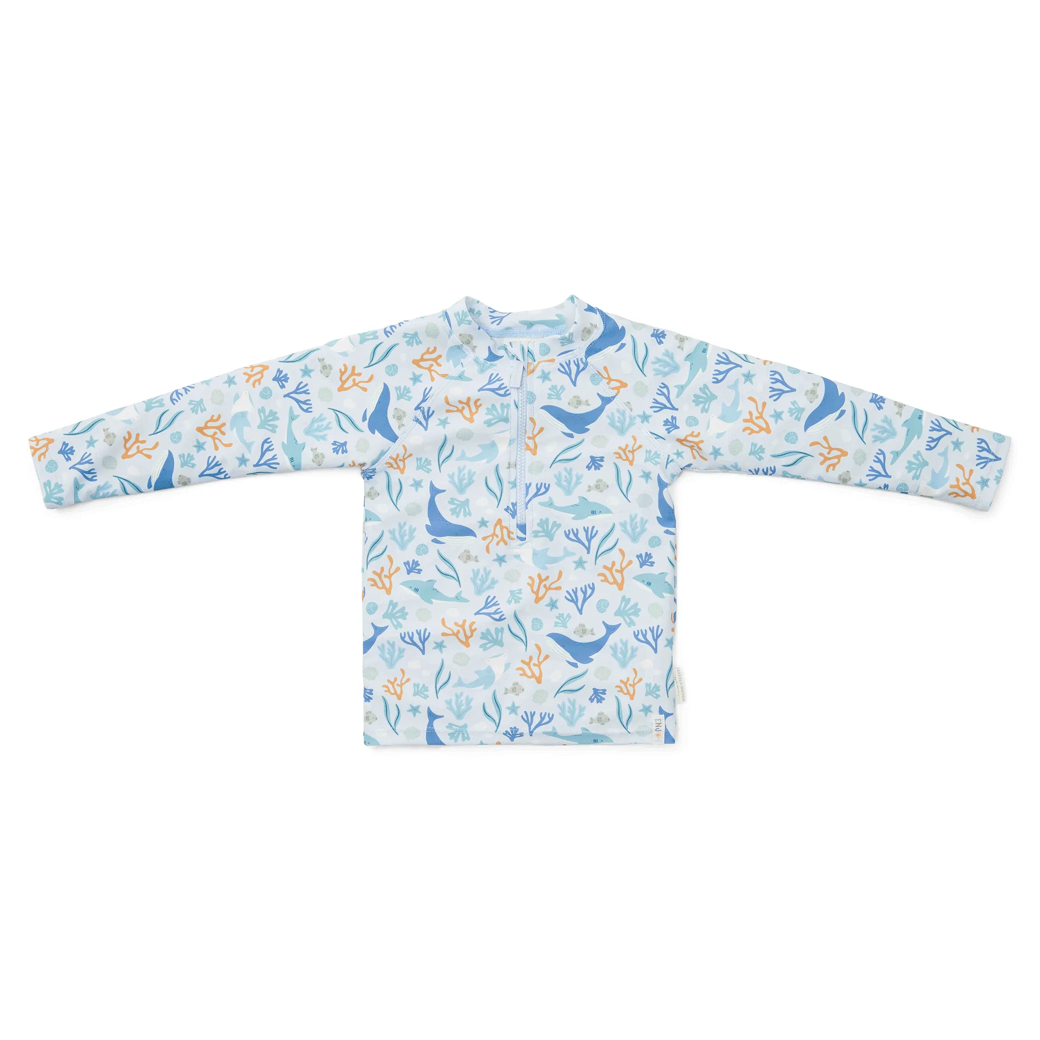 Little Dutch Long-Sleeve Rash Vest - Ocean Dreams Blue