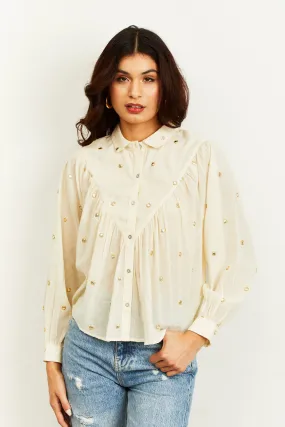 Love the Label Sebali Top in Scopos White