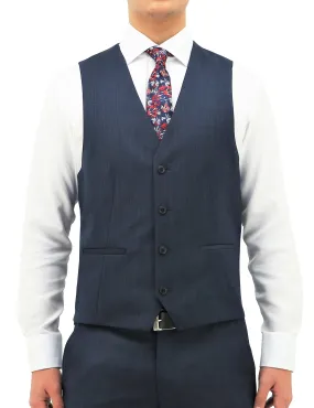 Luke 101 Blue Wool Waistcoat