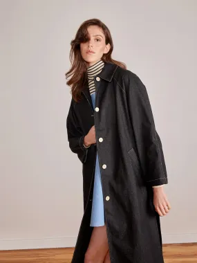 Made to order - EXTRA black denim trench