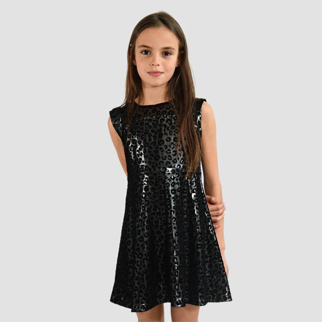 Mara Dress | Black Leopard