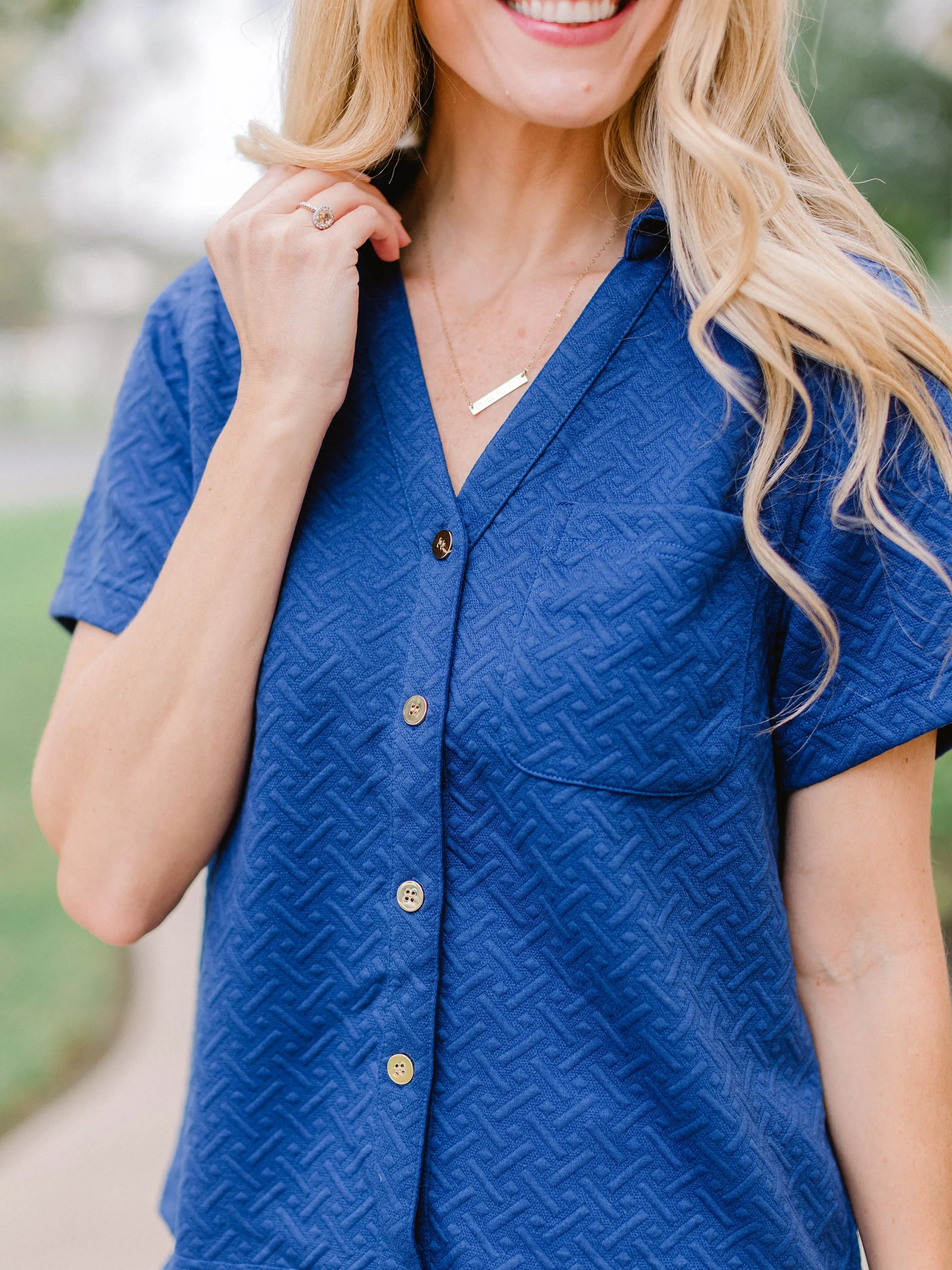 Maren Top | Navy