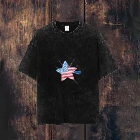 Mens America Stars Print Tee