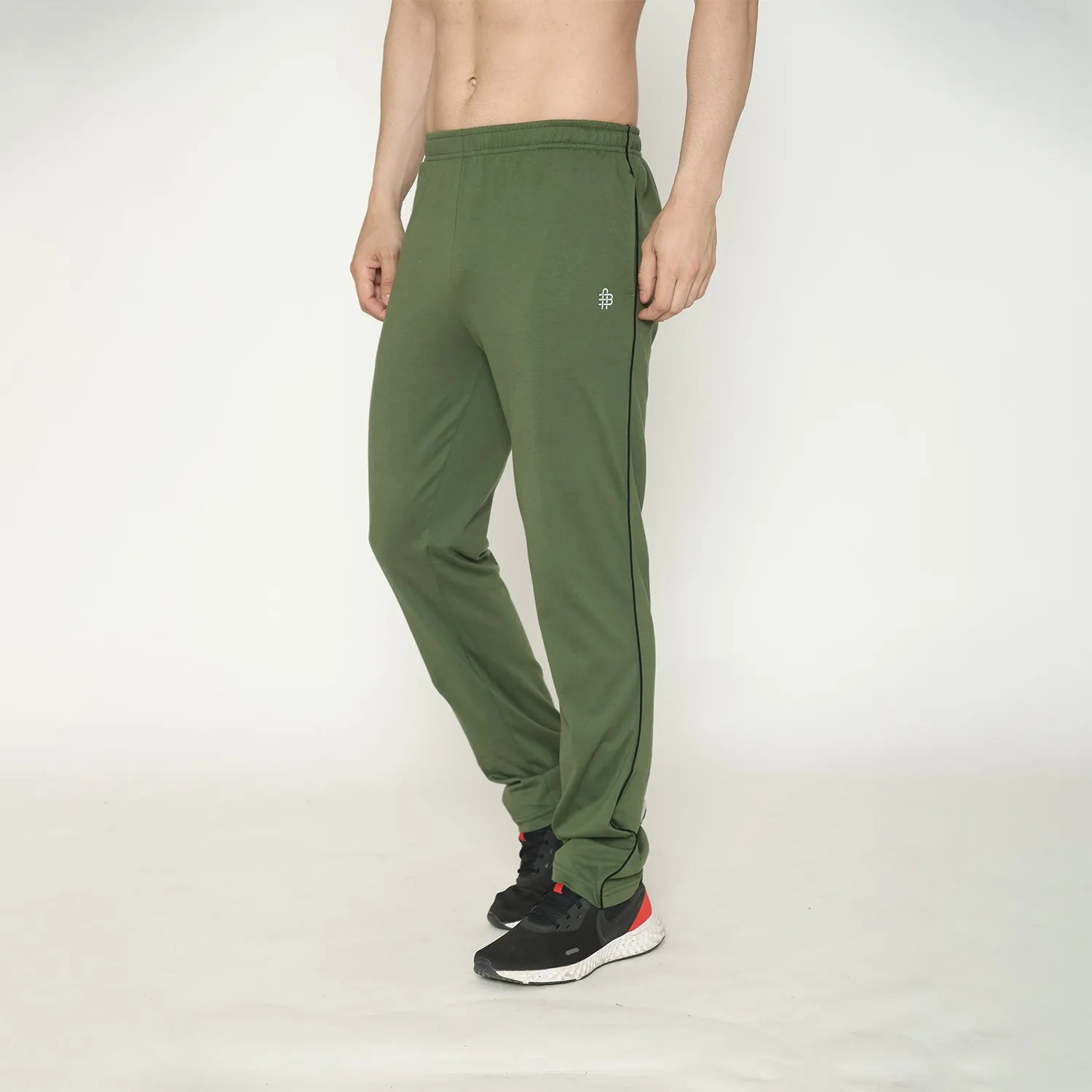 Men's Solid Track Pant - Olive