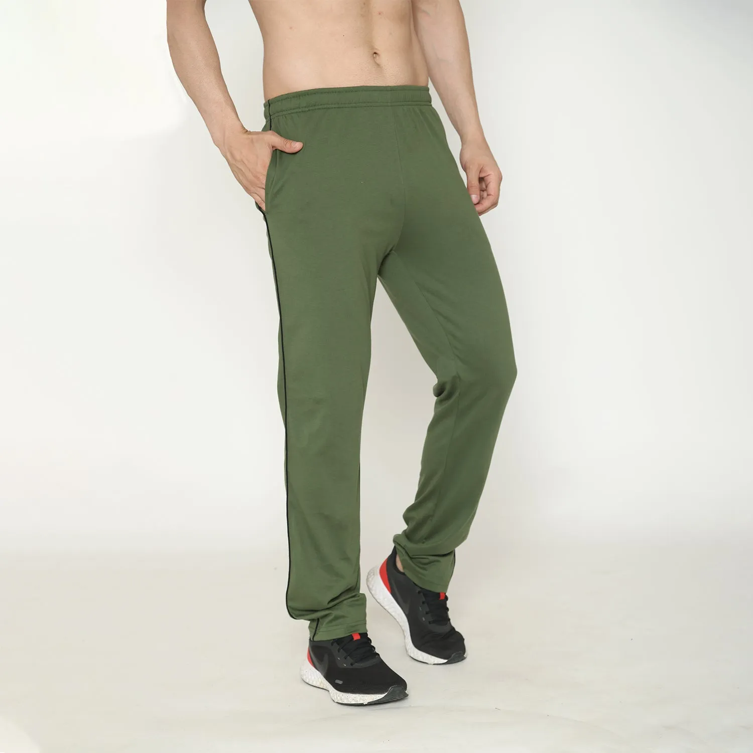 Men's Solid Track Pant - Olive