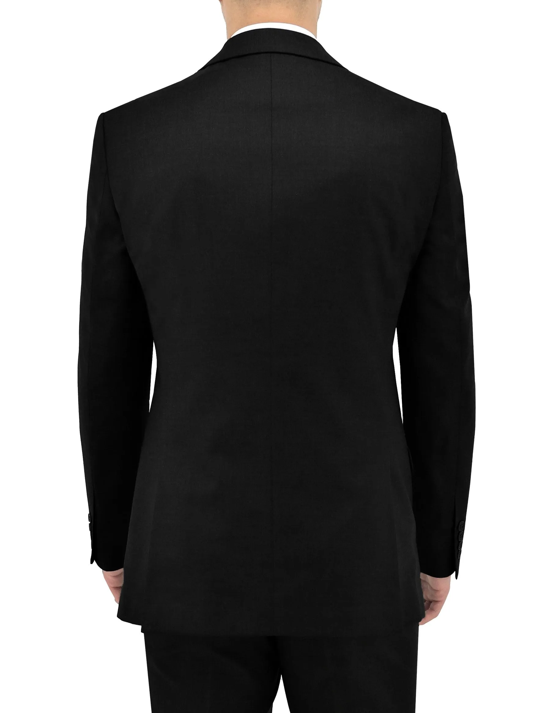 Michel Black 106 Wool Suit Jacket