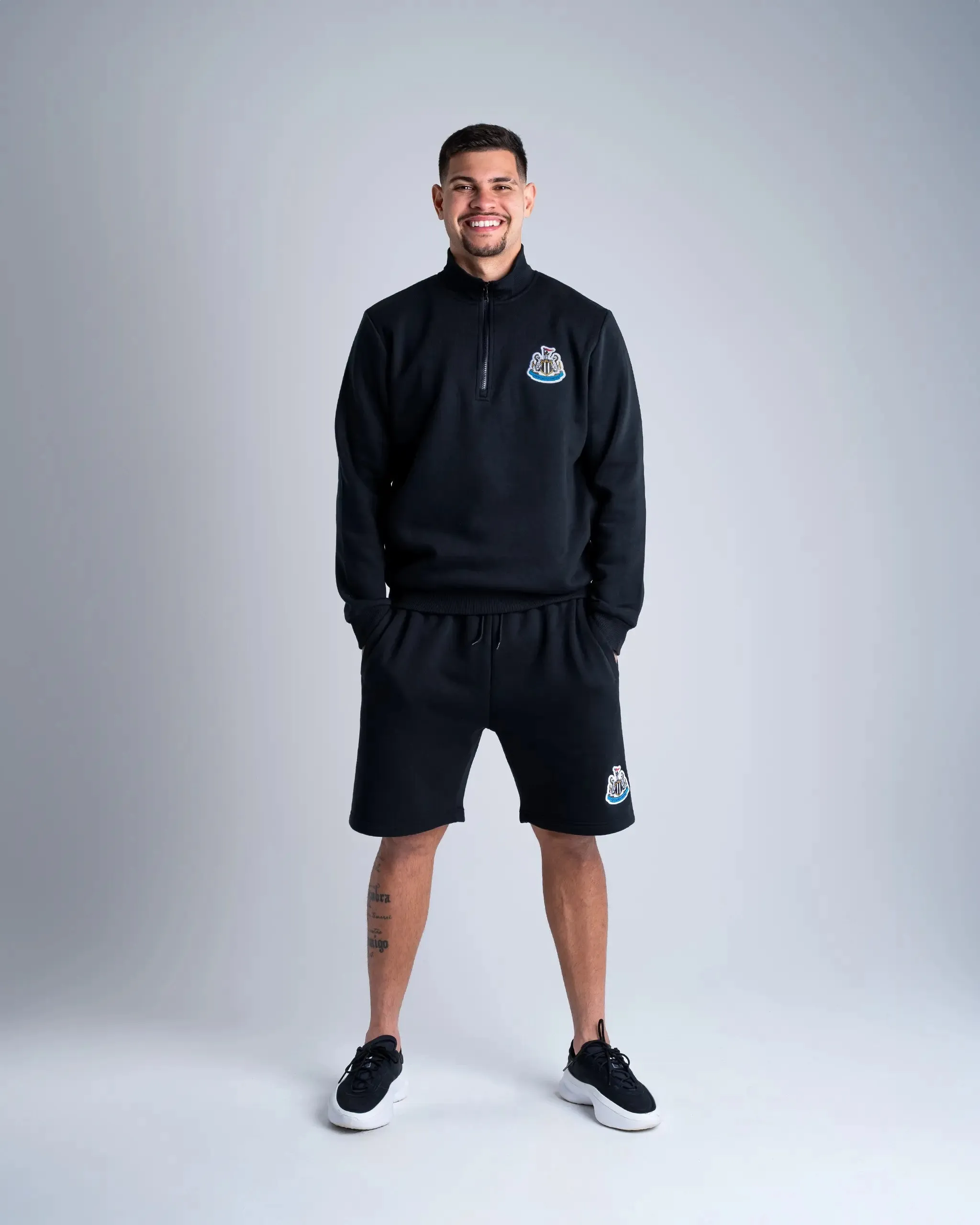 Newcastle United Men's Black Terrace Fleece Shorts