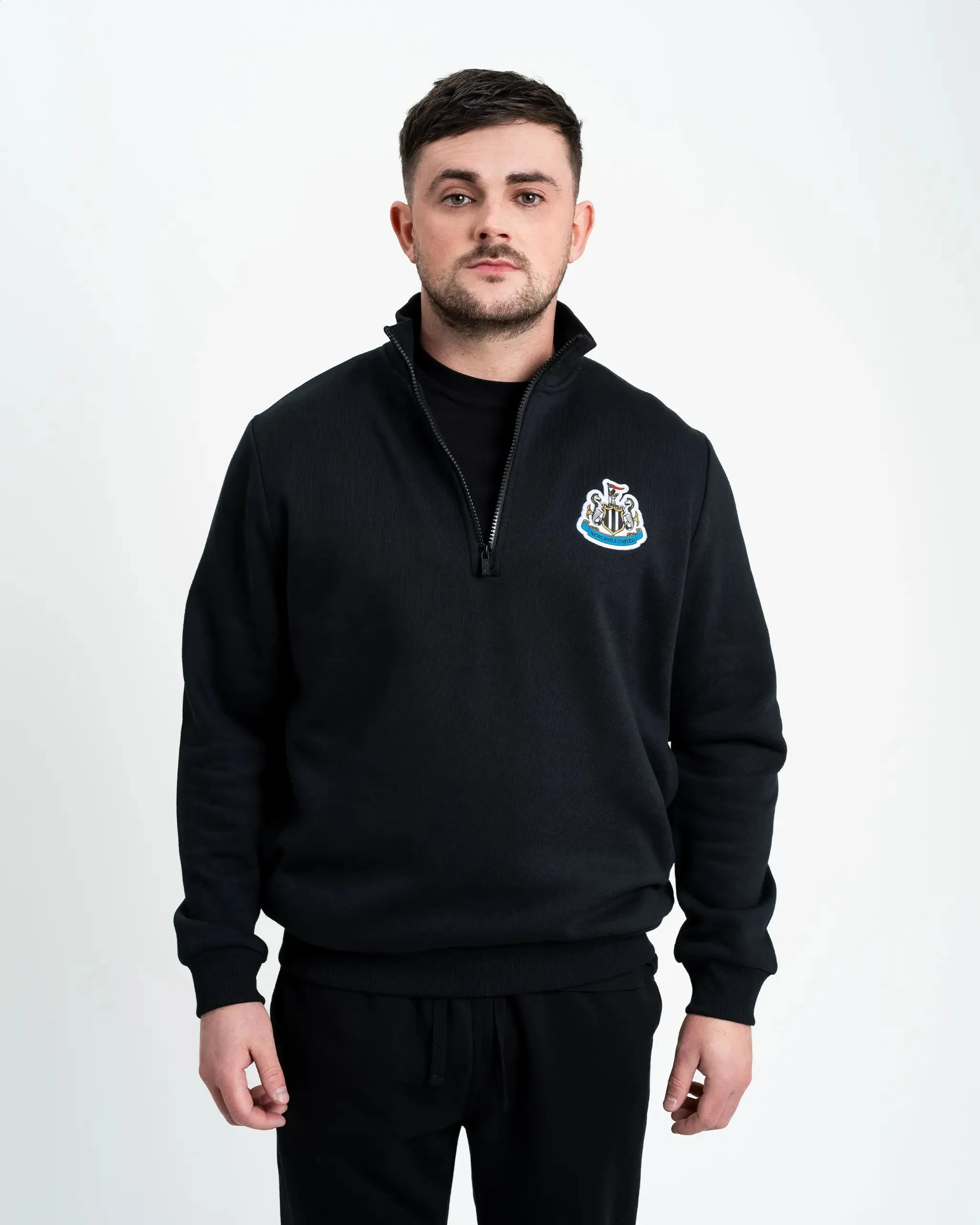 Newcastle United Terrace 1/4 Zip Sweatshirt