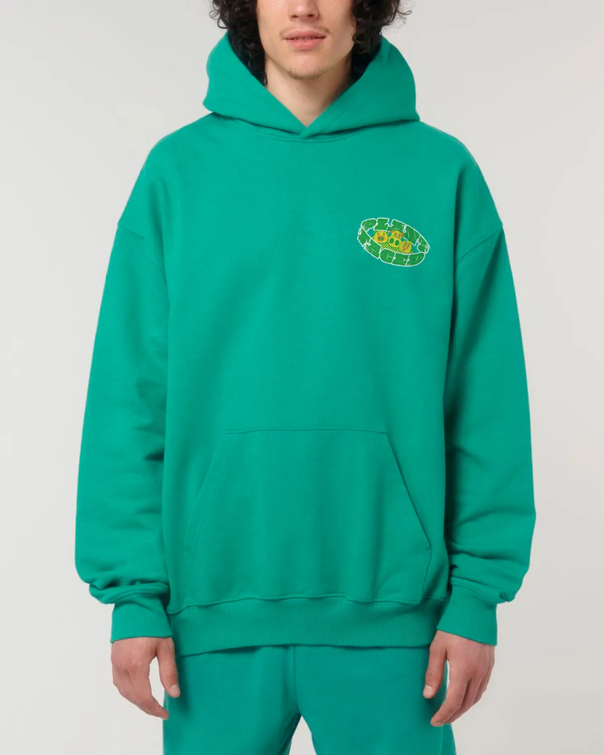 No Animals Consumed Club Deluxe Organic Box Hoodie - Spirulina Smoothie