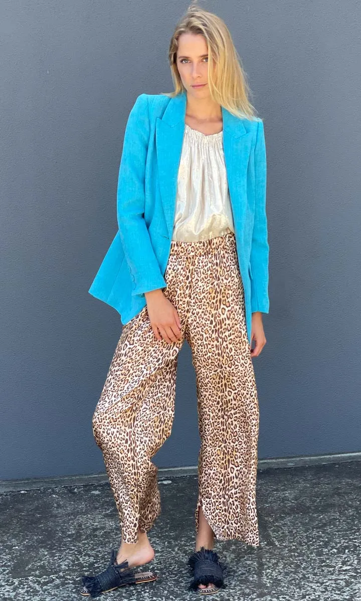 Ocean Blue Turquoise Blazer