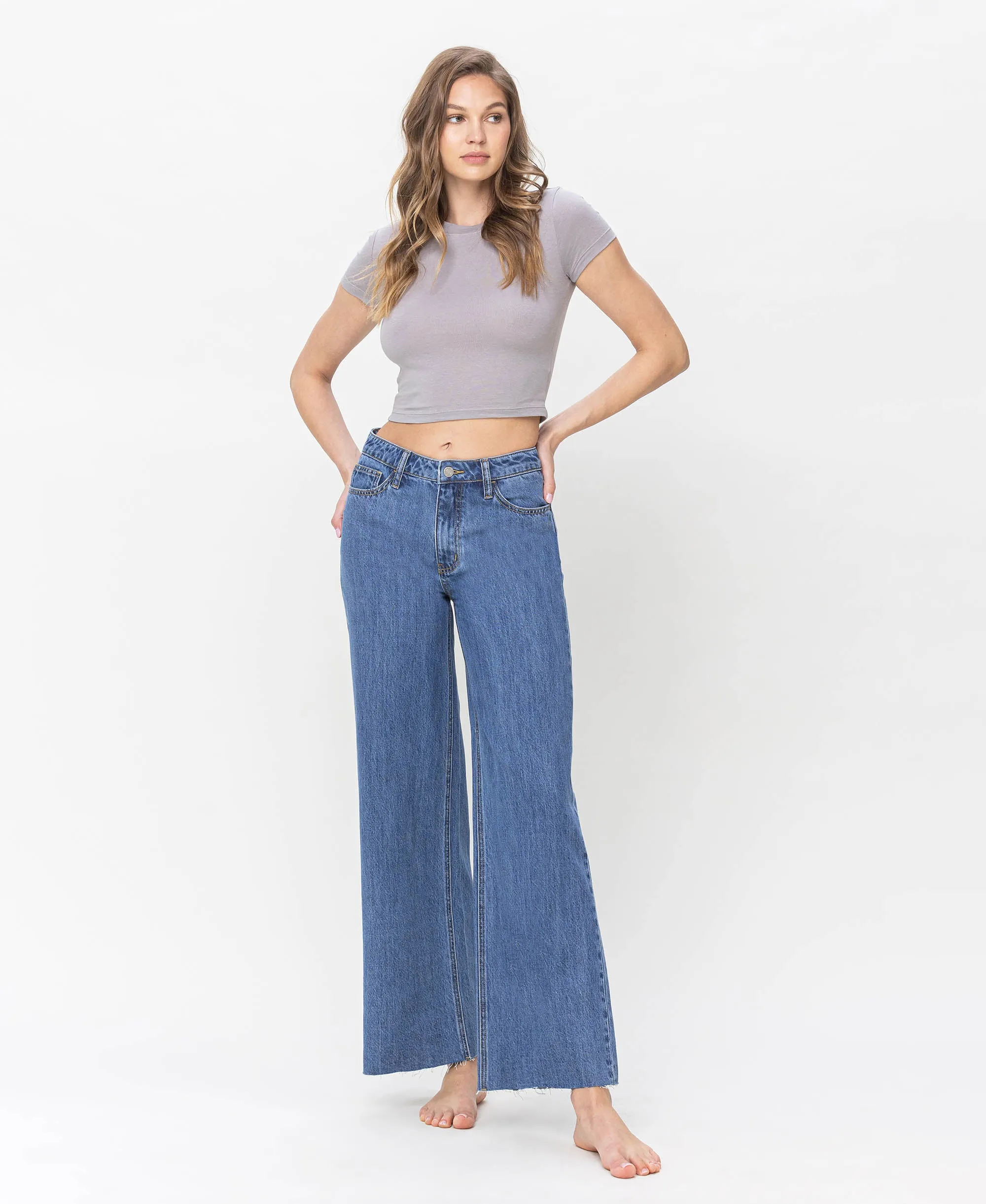 Phenomenal - High Rise Wide Leg Jeans