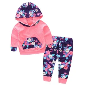 Pink Floral Sweatsuit