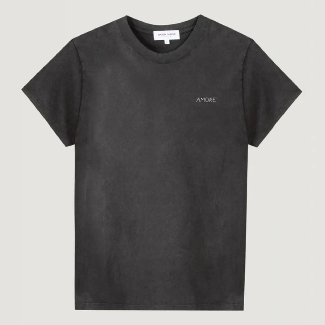 "Amore" Unisex Popincourt T-Shirt (Carbon Washed)