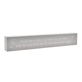 Read Me A Story & Tuck Me In Tight' Wooden Nursery Plaque