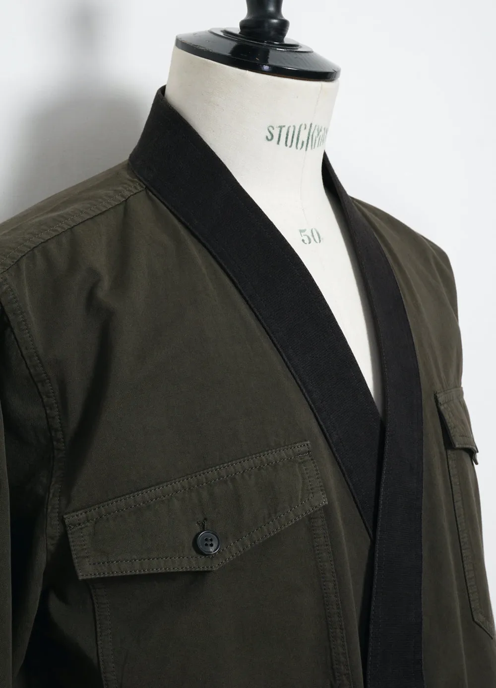 REMY | East & West Shirt Jacket | Olive Drill