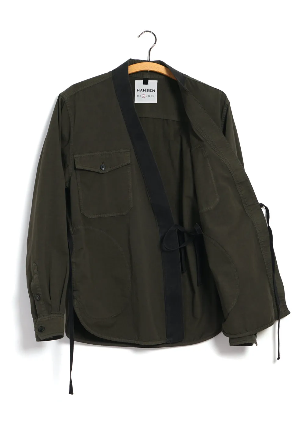 REMY | East & West Shirt Jacket | Olive Drill