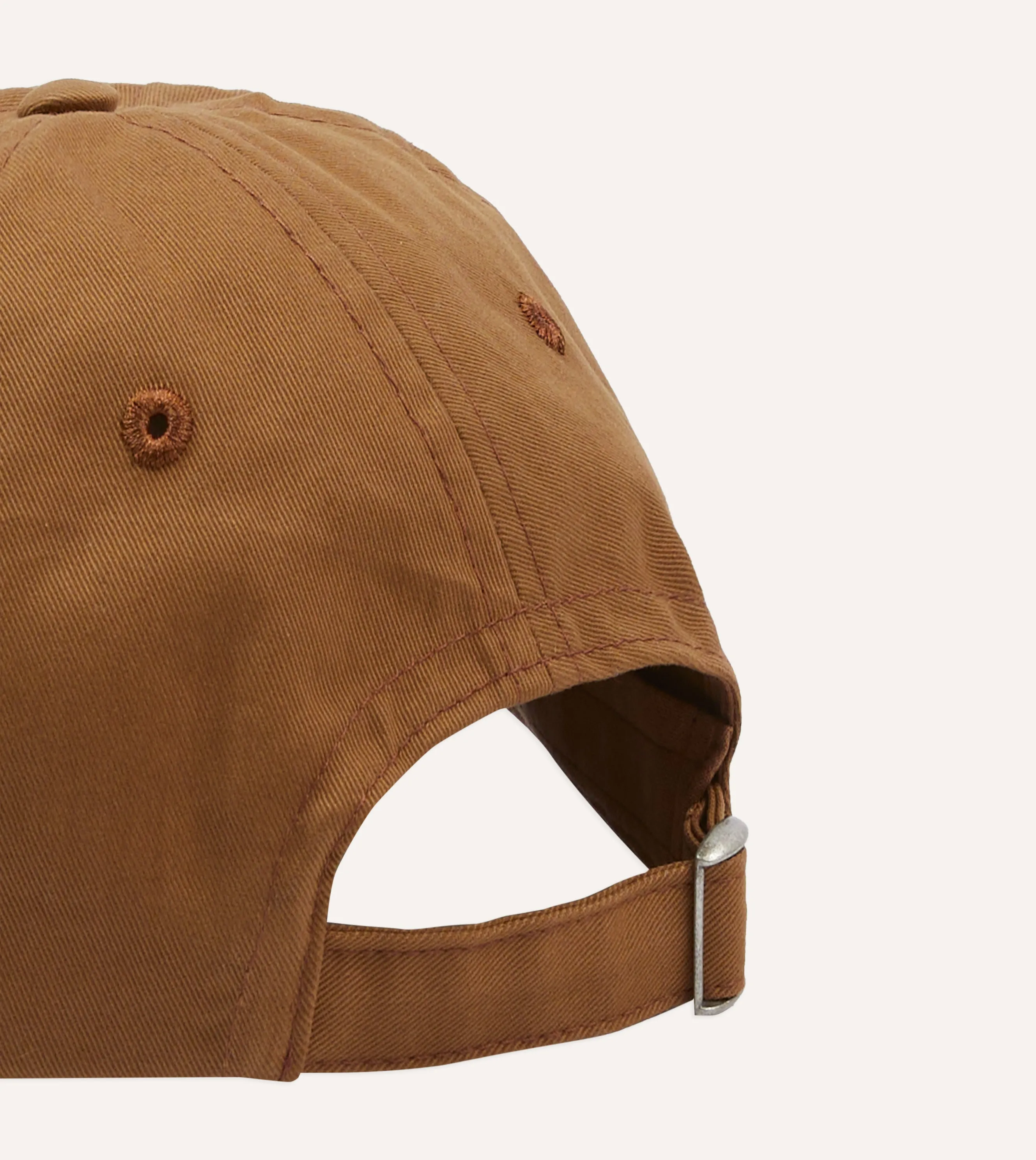 St. JOHN by Drake's Camel Cotton Embroidered Logo Baseball Cap