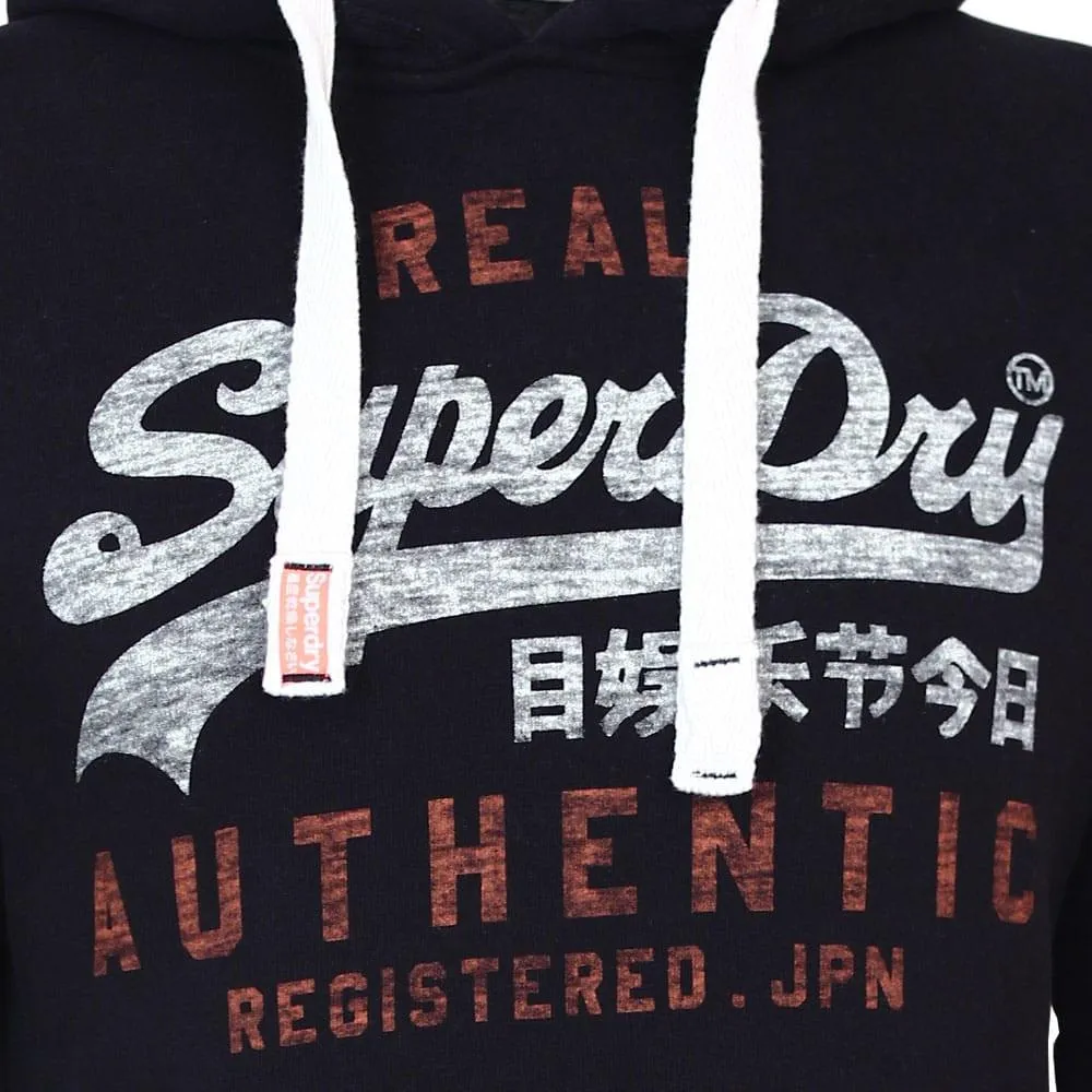 Superdry Vintage Authentic Entry Hoodie - Eclipse Navy