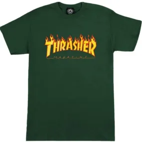 T-Shirt Thrasher Flame forest green