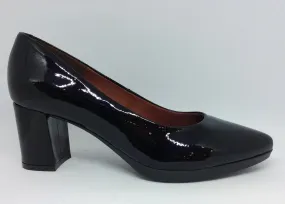 Total Flex Desiree Dynamite ~ Black Patent ~ Dark Navy Patent Heel