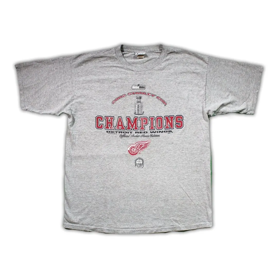 Vintage '02 Red Wings Stanley Cup Tee