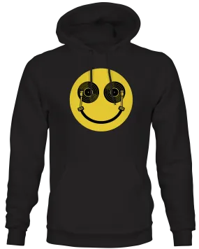 Vinyl Record  DJ Happy Face Hoodie